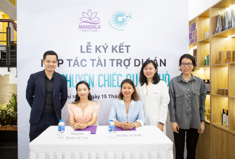 Mandala Beauty & Care ký kết hợp tác tài trợ dự án