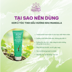 Kem Ủ Tóc Tinh Dầu Hương Nhu Mandala