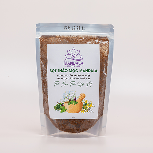 Bột tắm thảo mộc giúp tẩy da chết