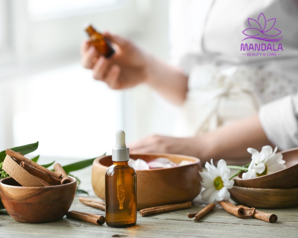 nước rửa tay khô với tinh dầu