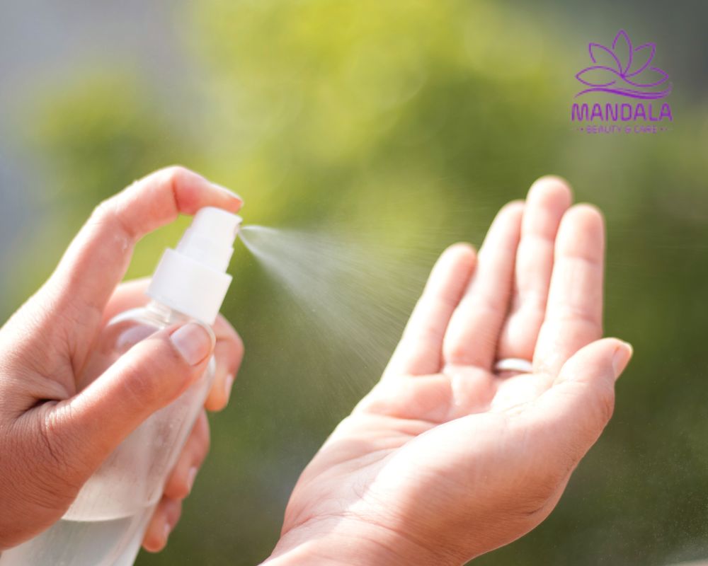 nước rửa tay khô với tinh dầu